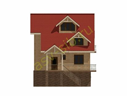 Четырёхэтажный дом с камином, гаражом и сауной: вид слева